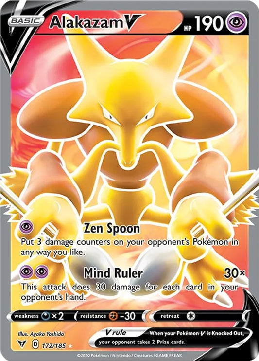 Alakazam V [Full Art][172/185] - SWSH04: Vivid Voltage