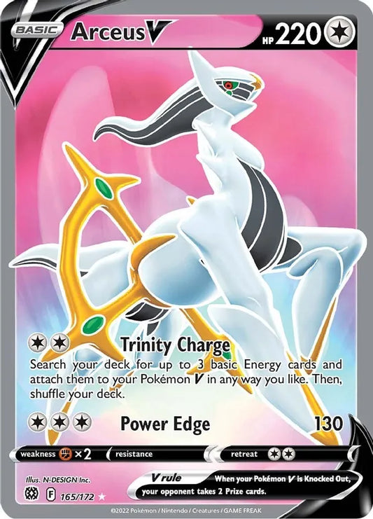 Arceus V [165/172](Full Art) SWSH09: Brilliant Stars