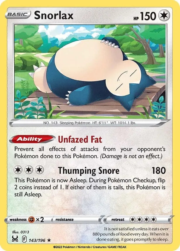 Snorlax [143/196] SWSH11: Lost Origin