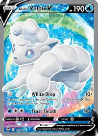 Alolan Vulpix V [173/195](Full Art) SWSH12: Silver Tempest