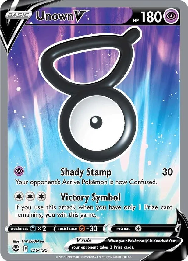 Unown V [176/195](Full Art) - SWSH12: Silver Tempest