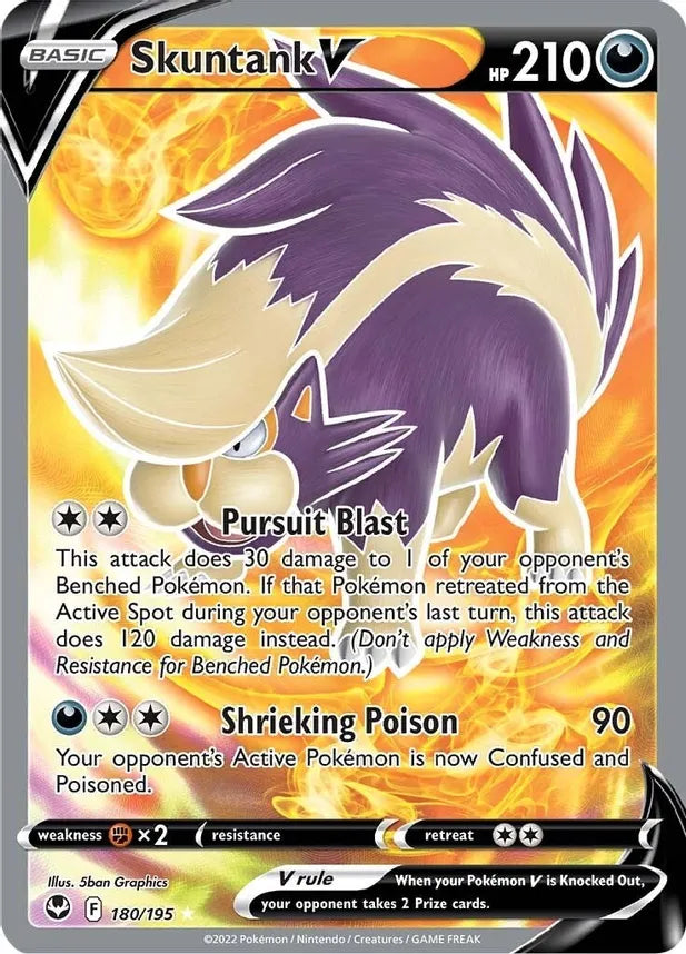 Skuntank V [180/195 ](Full Art) SWSH12: Silver Tempest