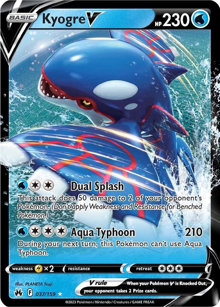 Kyogre V [037/159] - Crown Zenith