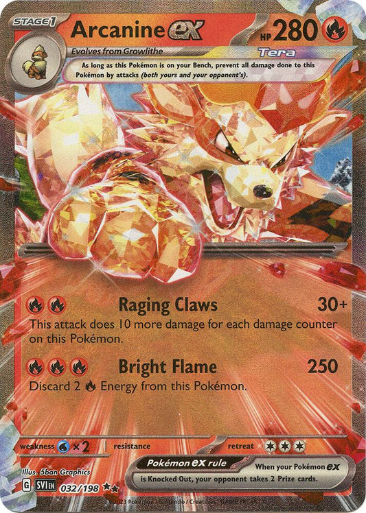 Arcanine ex [032/198] - SV01: Scarlet & Violet Base Set