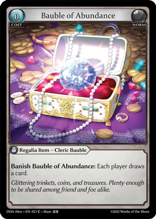 Bauble of Abundance [C] - Dawn of Ashes Alter Edition