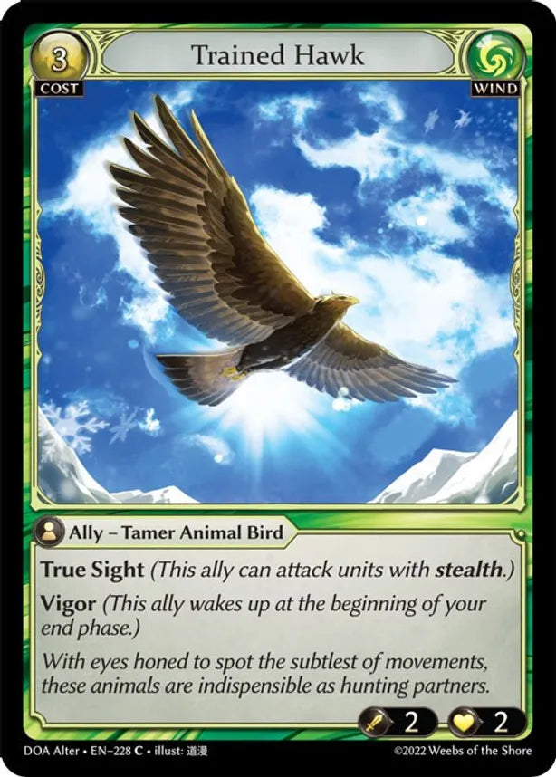 Trained Hawk [C] - Dawn of Ashes Alter Edition