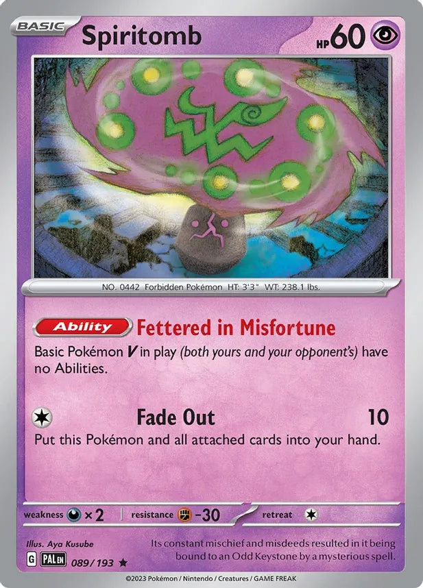 Spiritomb [089/193] SV02: Paldea Evolved