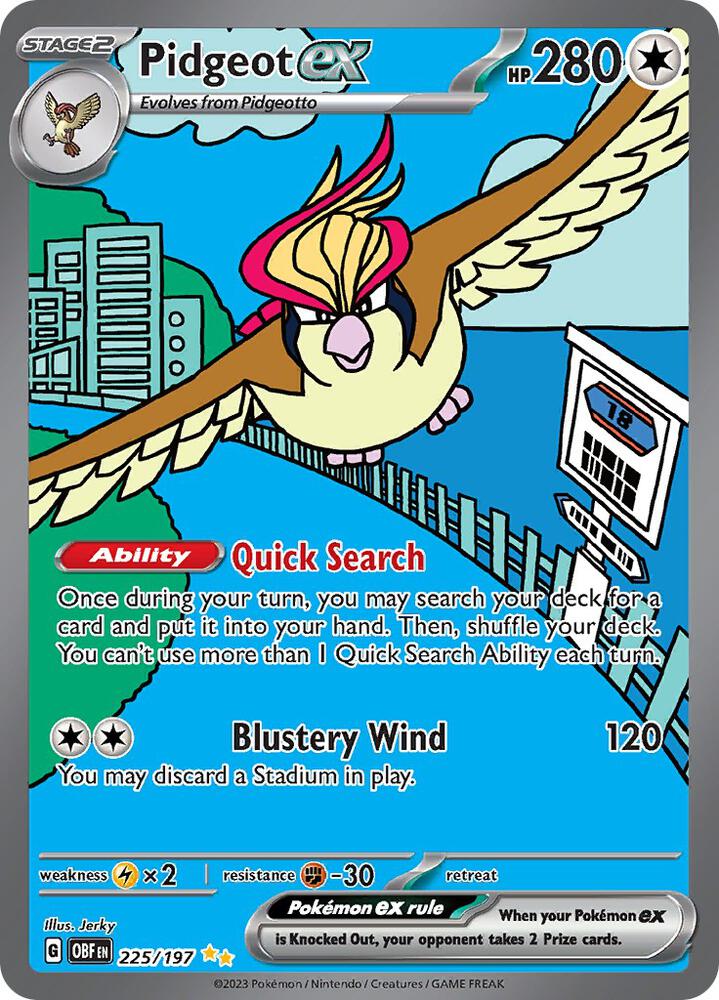 Pidgeot ex [225/197] - SV03: Obsidian Flames