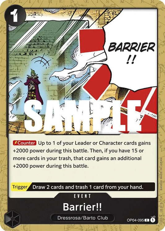 Barrier!! [OP04-095] - Kingdoms of Intrigue