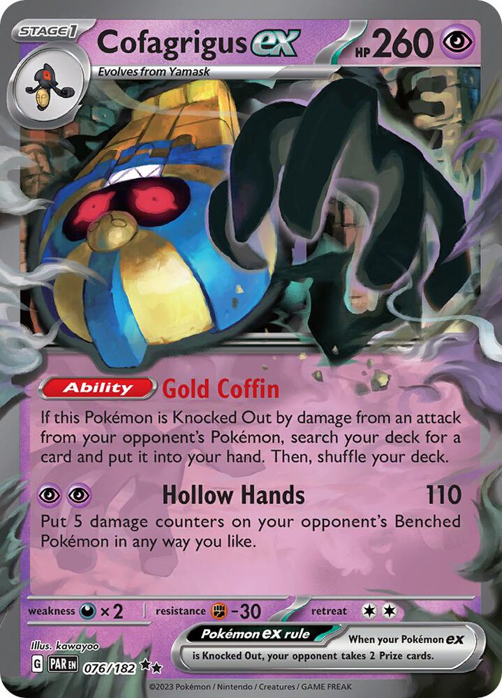 Cofagrigus ex [076/182] - SV04: Paradox Rift