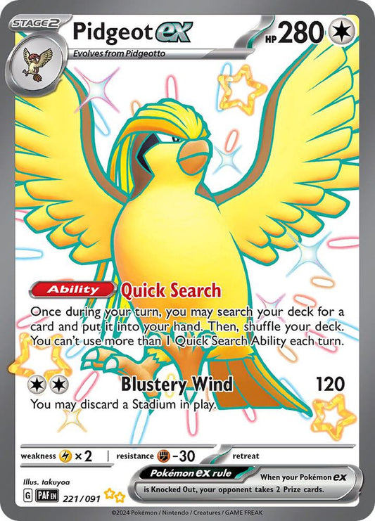 Pidgeot ex [221/091] - SV: Paldean Fates