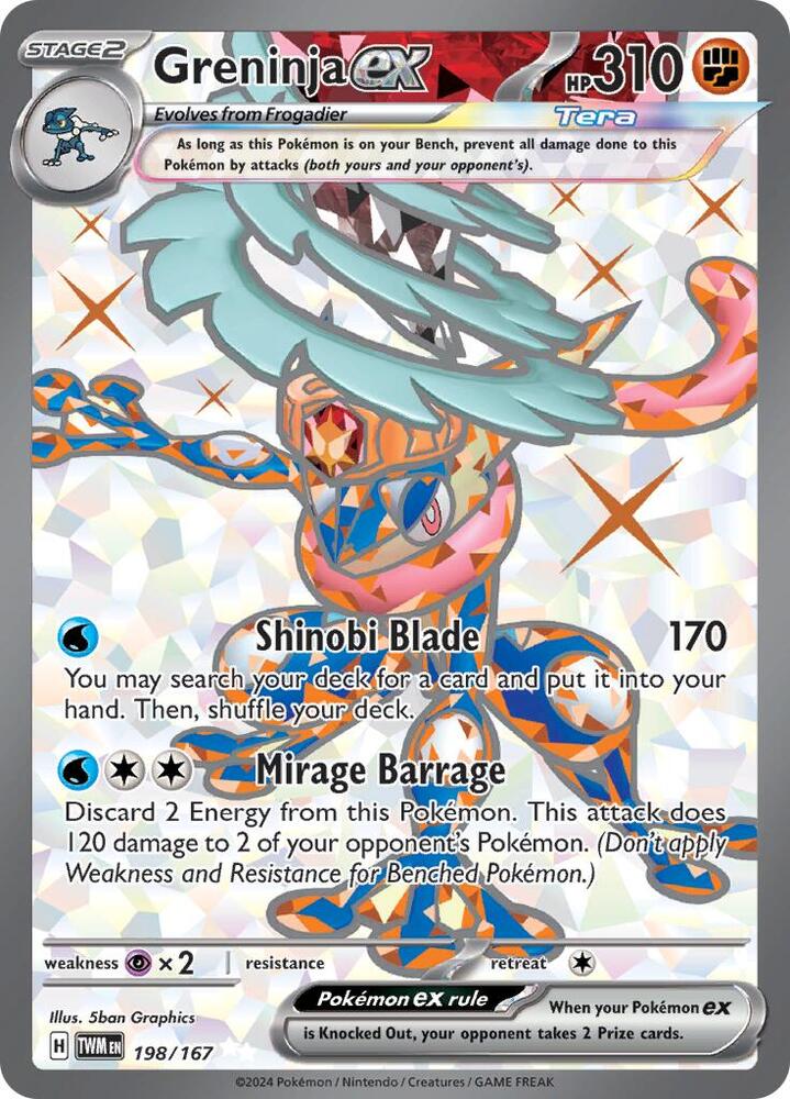 Greninja ex [198/167] - SV06: Twilight Masquerade