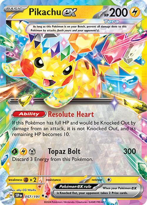 Pikachu ex [057/191] - SV08: Surging Sparks