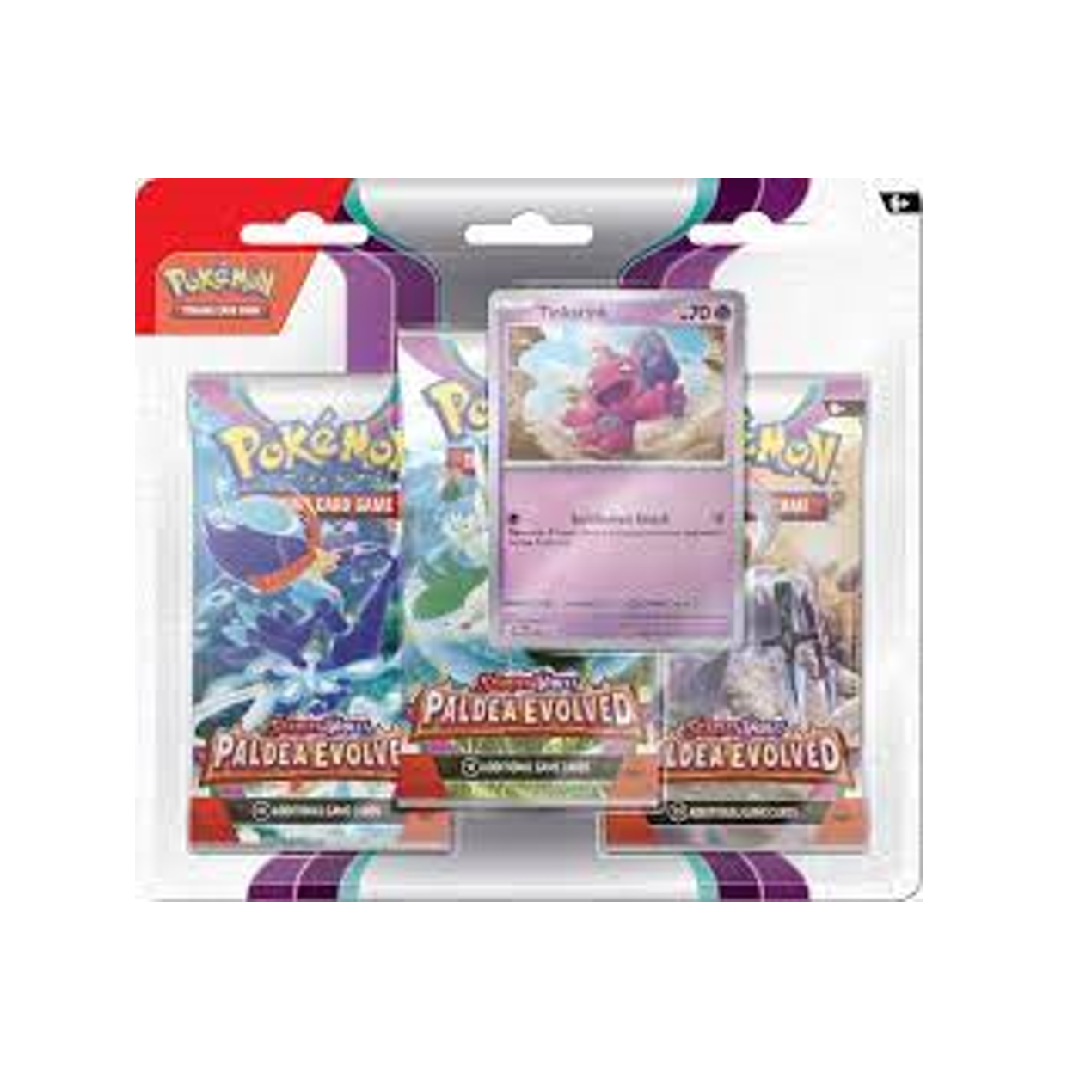 Pokémon SV2 Paldea Evolved 3 Pack Blister - Tinkatink