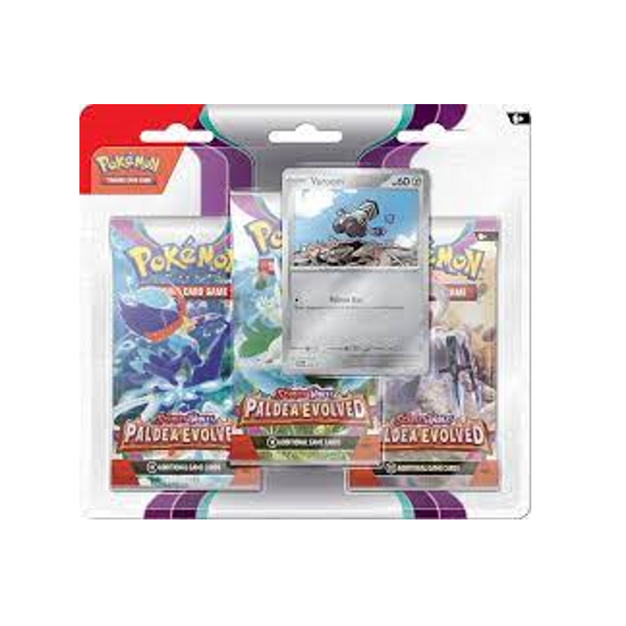 Pokémon SV2 Paldea Evolved 3 Pack Blister - Varoom