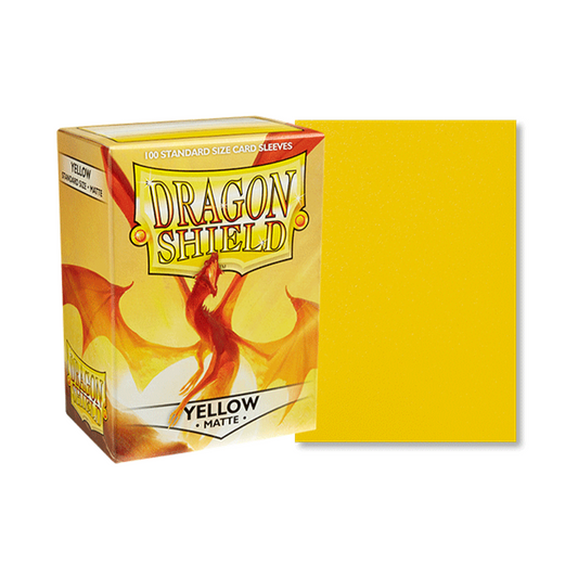 Dragon Shield Sleeves Standard Size - Matte Yellow