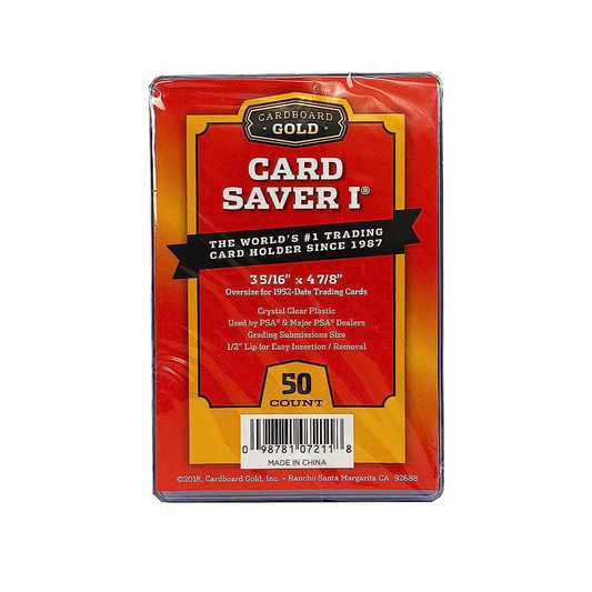 CARDBOARD GOLD PERFECT FIT CARD SAVER 1 SLEEVES (50CT)