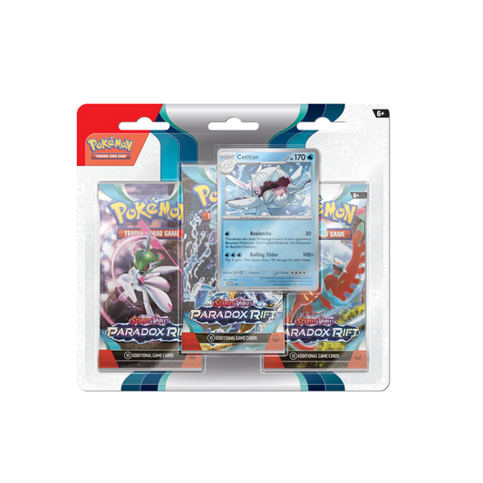 Pokemon SV4 Paradox Rift 3 Pack Blister - Cetitan