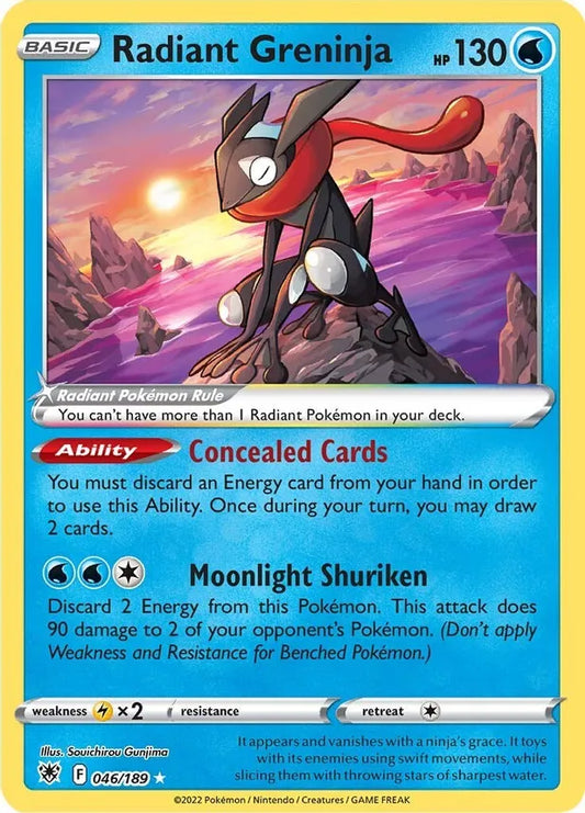 Radiant Greninja [046/189] SWSH10: Astral Radiance